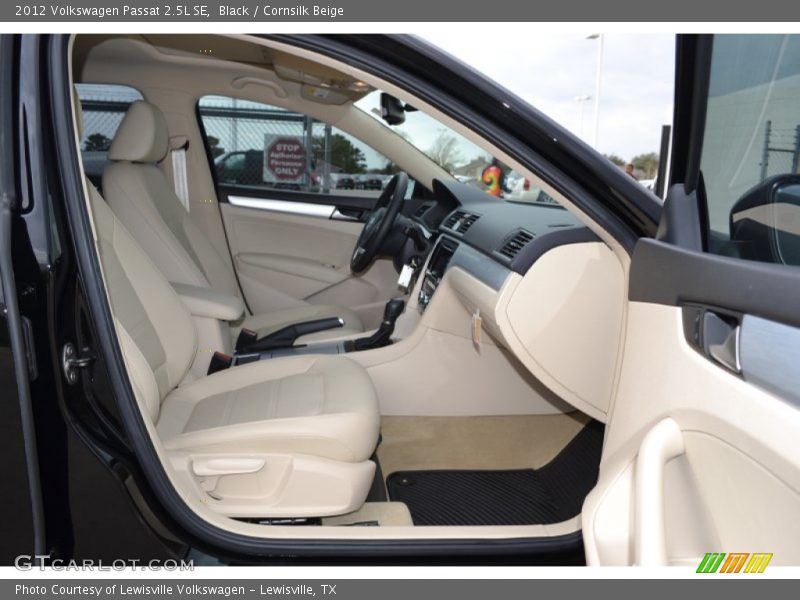 Black / Cornsilk Beige 2012 Volkswagen Passat 2.5L SE