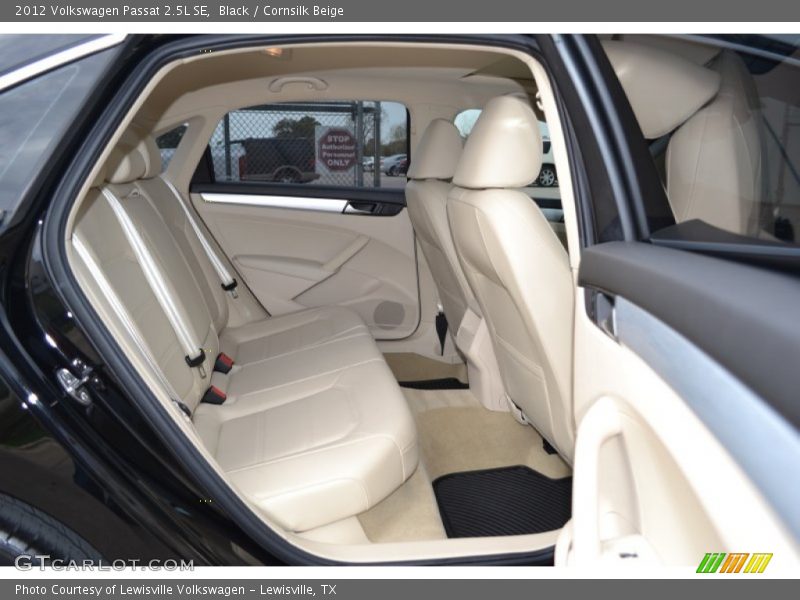 Black / Cornsilk Beige 2012 Volkswagen Passat 2.5L SE