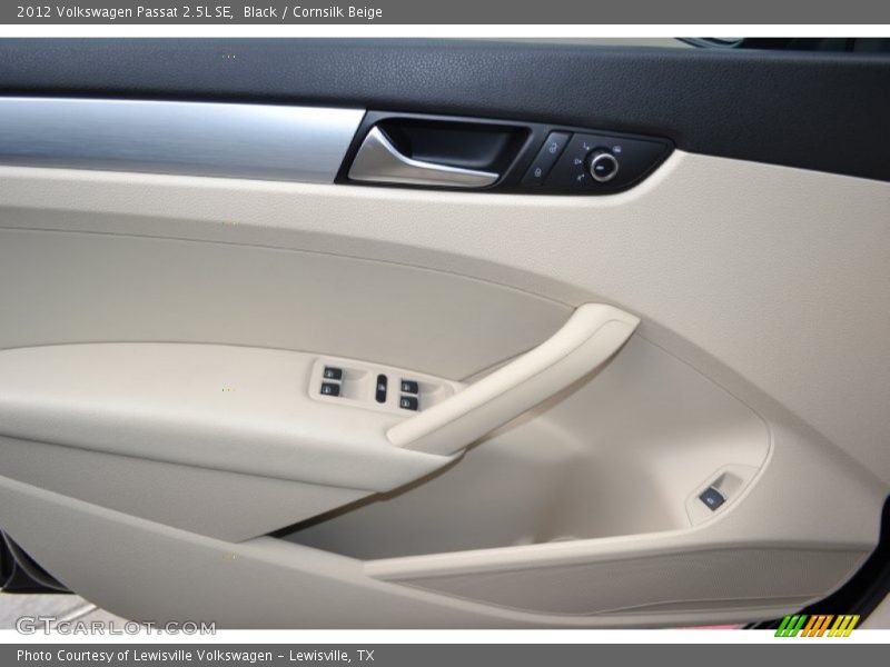 Black / Cornsilk Beige 2012 Volkswagen Passat 2.5L SE
