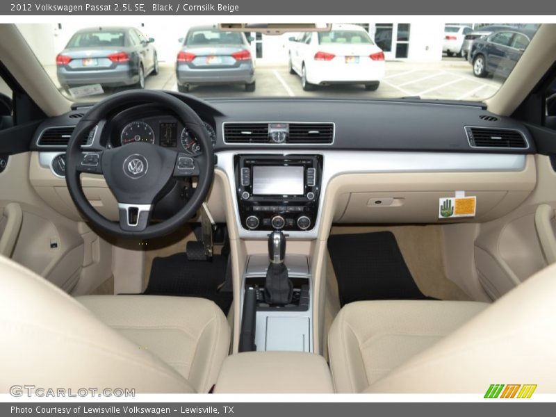 Black / Cornsilk Beige 2012 Volkswagen Passat 2.5L SE
