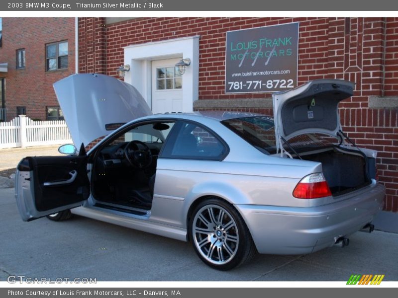 Titanium Silver Metallic / Black 2003 BMW M3 Coupe