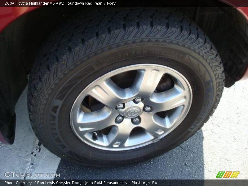 Sundown Red Pearl / Ivory 2004 Toyota Highlander V6 4WD