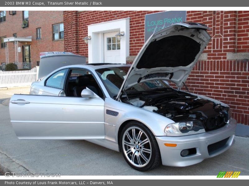 Titanium Silver Metallic / Black 2003 BMW M3 Coupe