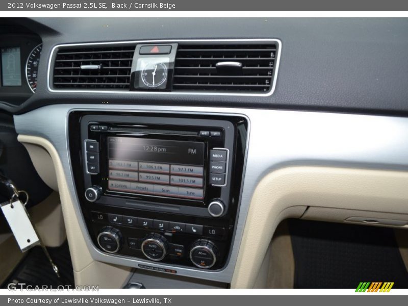 Black / Cornsilk Beige 2012 Volkswagen Passat 2.5L SE