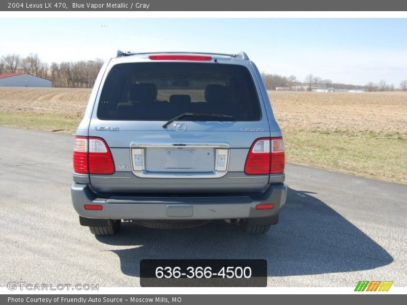 Blue Vapor Metallic / Gray 2004 Lexus LX 470