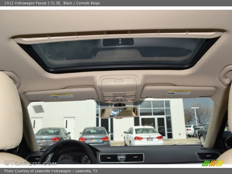 Black / Cornsilk Beige 2012 Volkswagen Passat 2.5L SE