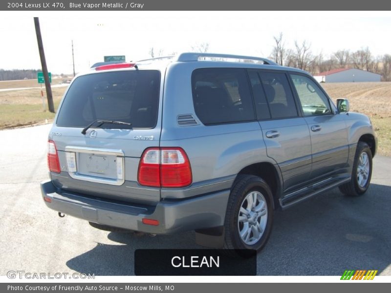 Blue Vapor Metallic / Gray 2004 Lexus LX 470