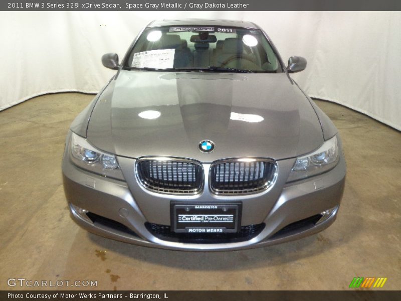 Space Gray Metallic / Gray Dakota Leather 2011 BMW 3 Series 328i xDrive Sedan