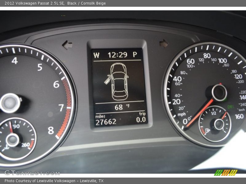 Black / Cornsilk Beige 2012 Volkswagen Passat 2.5L SE