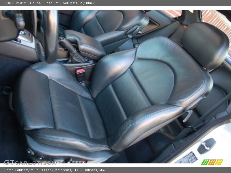 Titanium Silver Metallic / Black 2003 BMW M3 Coupe