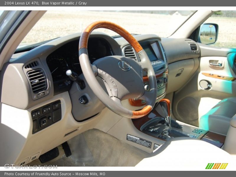 Blue Vapor Metallic / Gray 2004 Lexus LX 470