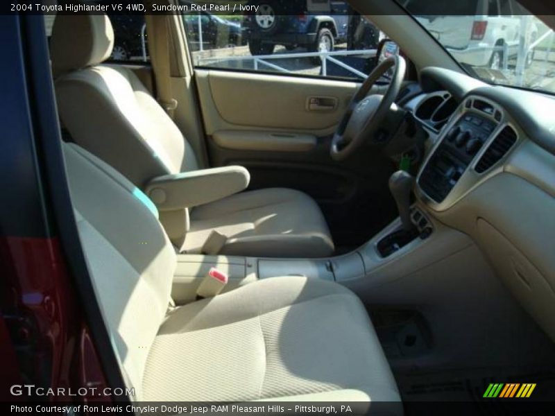 Sundown Red Pearl / Ivory 2004 Toyota Highlander V6 4WD