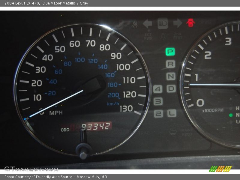 Blue Vapor Metallic / Gray 2004 Lexus LX 470