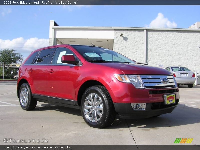 Redfire Metallic / Camel 2008 Ford Edge Limited
