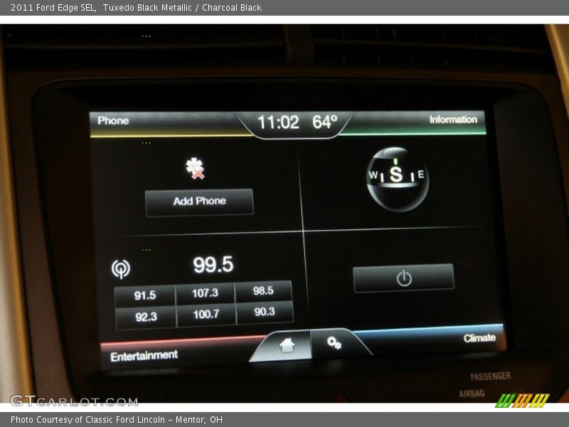 Tuxedo Black Metallic / Charcoal Black 2011 Ford Edge SEL