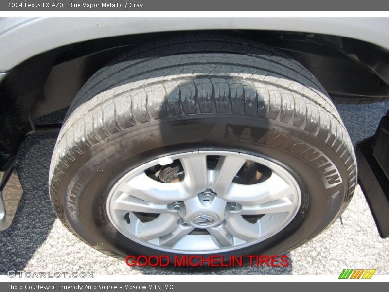 Blue Vapor Metallic / Gray 2004 Lexus LX 470