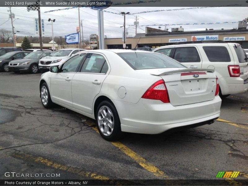 White Suede / Medium Light Stone 2011 Ford Fusion SE