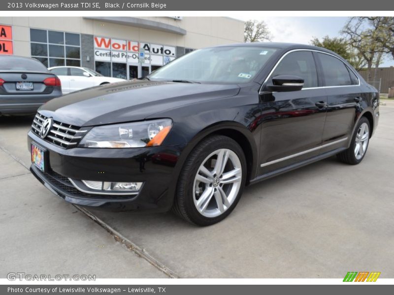 Black / Cornsilk Beige 2013 Volkswagen Passat TDI SE