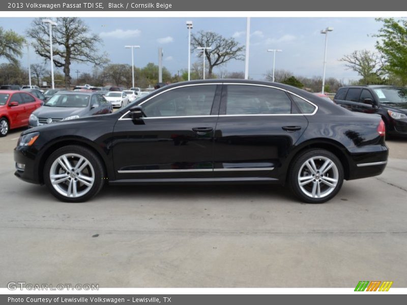 Black / Cornsilk Beige 2013 Volkswagen Passat TDI SE