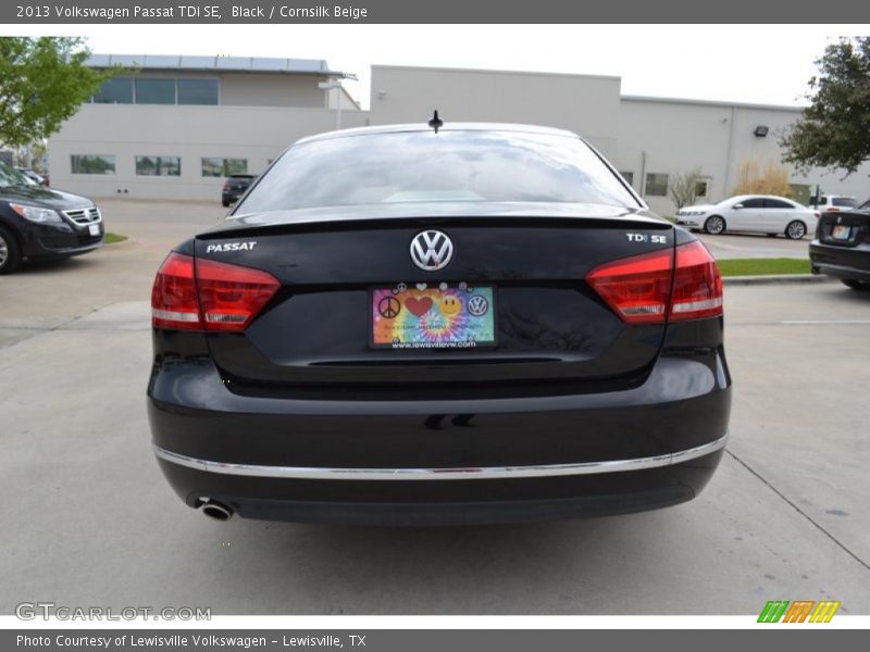 Black / Cornsilk Beige 2013 Volkswagen Passat TDI SE