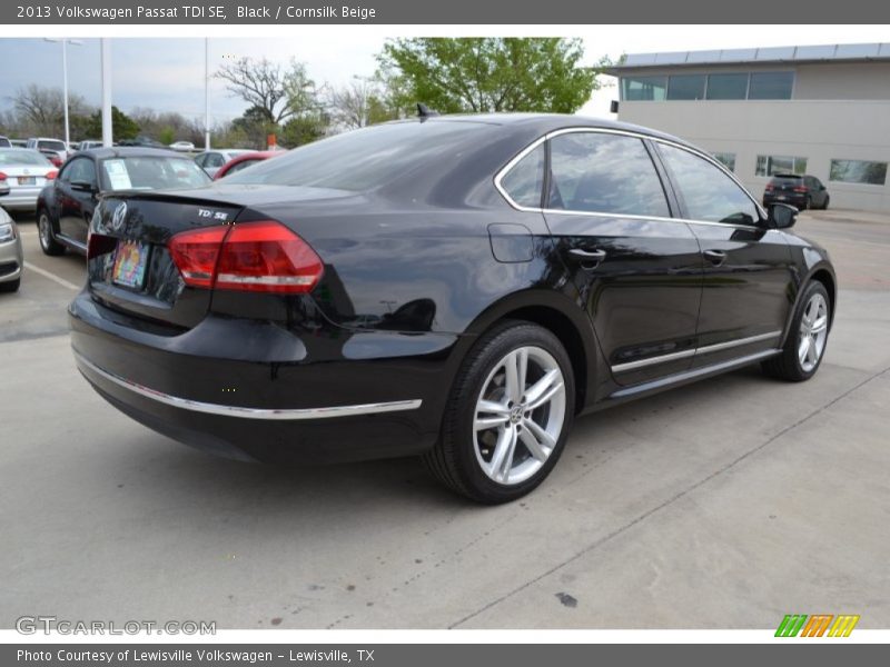 Black / Cornsilk Beige 2013 Volkswagen Passat TDI SE