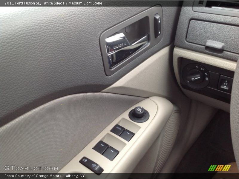 White Suede / Medium Light Stone 2011 Ford Fusion SE