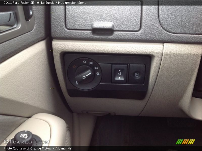 White Suede / Medium Light Stone 2011 Ford Fusion SE