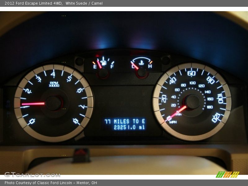 White Suede / Camel 2012 Ford Escape Limited 4WD