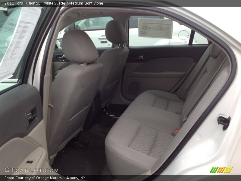 White Suede / Medium Light Stone 2011 Ford Fusion SE