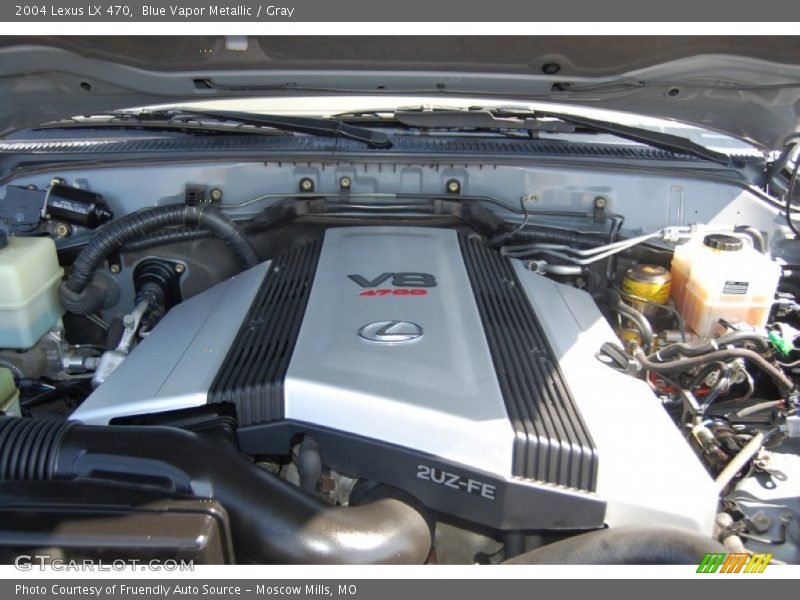 Blue Vapor Metallic / Gray 2004 Lexus LX 470