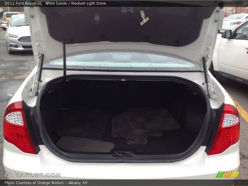 White Suede / Medium Light Stone 2011 Ford Fusion SE