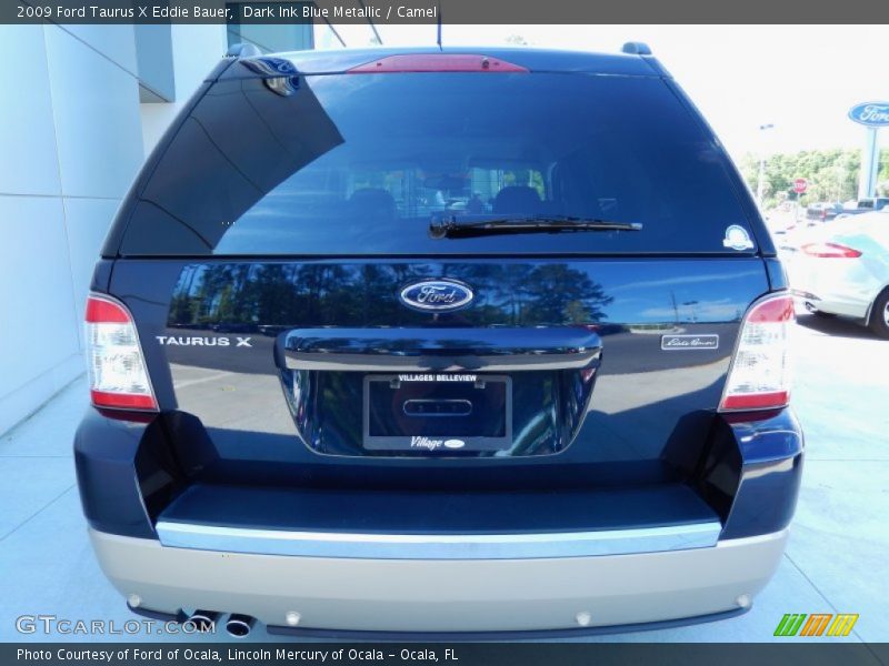 Dark Ink Blue Metallic / Camel 2009 Ford Taurus X Eddie Bauer
