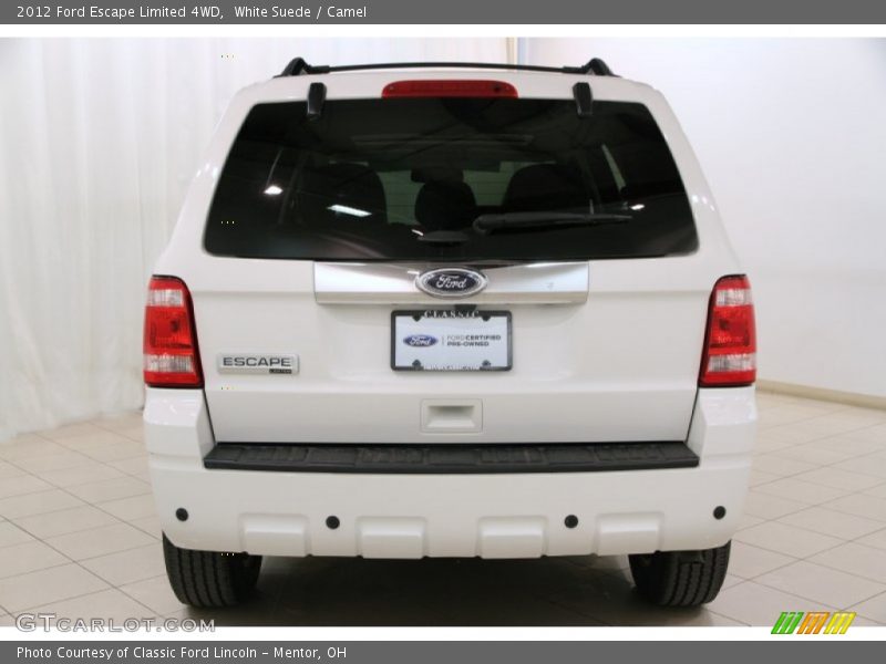 White Suede / Camel 2012 Ford Escape Limited 4WD