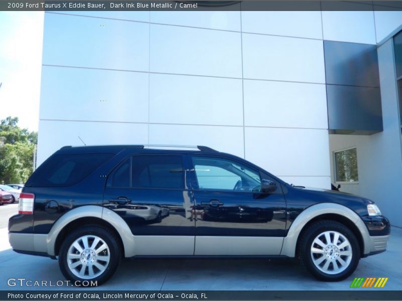 Dark Ink Blue Metallic / Camel 2009 Ford Taurus X Eddie Bauer