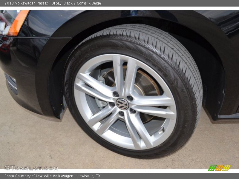 Black / Cornsilk Beige 2013 Volkswagen Passat TDI SE