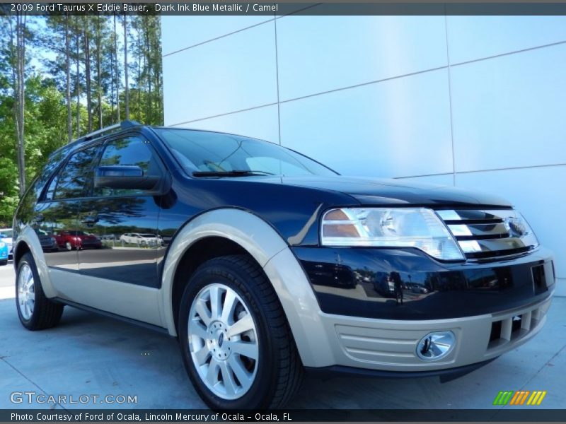Dark Ink Blue Metallic / Camel 2009 Ford Taurus X Eddie Bauer