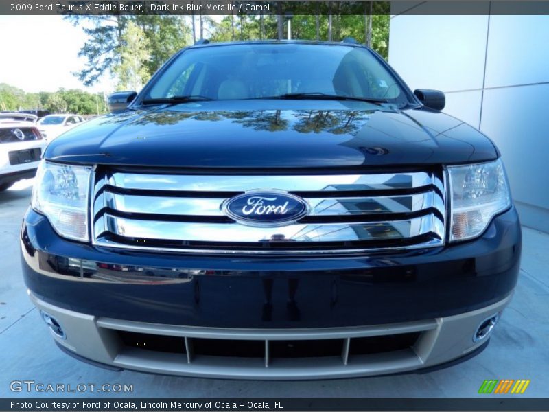 Dark Ink Blue Metallic / Camel 2009 Ford Taurus X Eddie Bauer