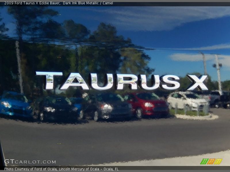 Dark Ink Blue Metallic / Camel 2009 Ford Taurus X Eddie Bauer