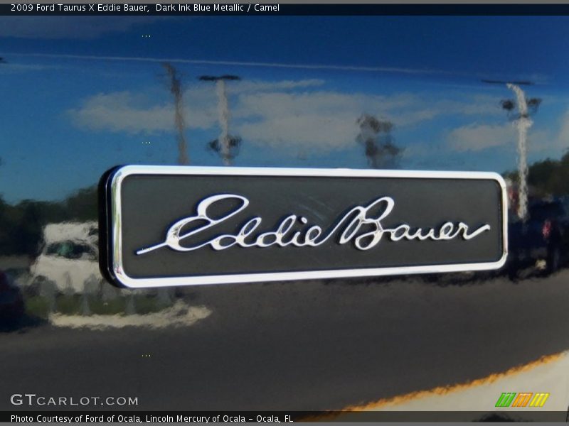 Dark Ink Blue Metallic / Camel 2009 Ford Taurus X Eddie Bauer