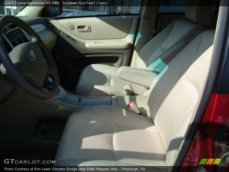 Sundown Red Pearl / Ivory 2004 Toyota Highlander V6 4WD