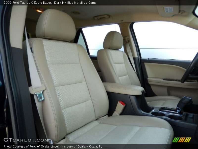 Dark Ink Blue Metallic / Camel 2009 Ford Taurus X Eddie Bauer
