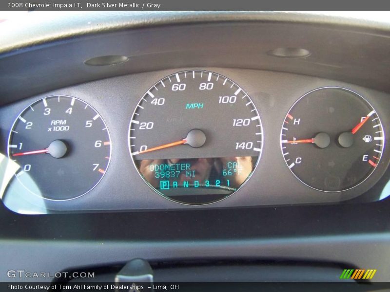 Dark Silver Metallic / Gray 2008 Chevrolet Impala LT