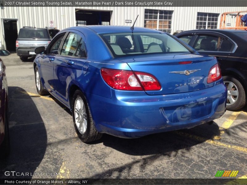 Marathon Blue Pearl / Dark Slate Gray/Light Slate Gray 2007 Chrysler Sebring Touring Sedan