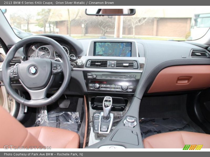 Orion Silver Metallic / Cinnamon Brown 2013 BMW 6 Series 640i Coupe