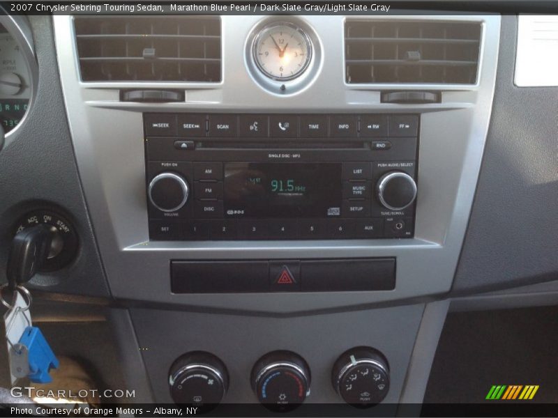 Marathon Blue Pearl / Dark Slate Gray/Light Slate Gray 2007 Chrysler Sebring Touring Sedan