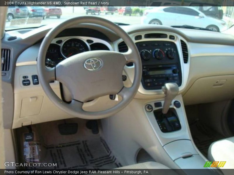 Sundown Red Pearl / Ivory 2004 Toyota Highlander V6 4WD