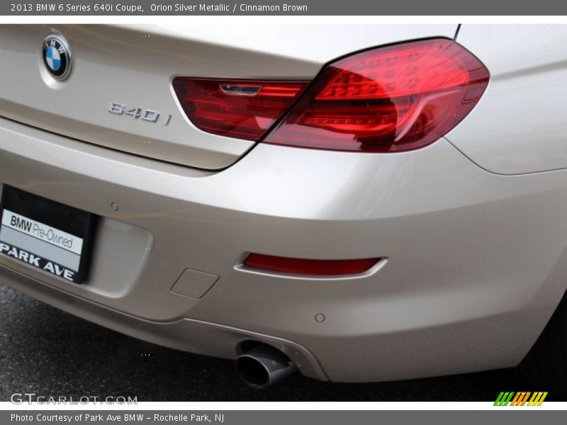 Orion Silver Metallic / Cinnamon Brown 2013 BMW 6 Series 640i Coupe