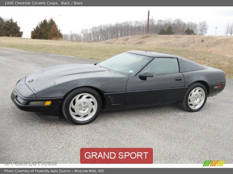 Black / Black 1996 Chevrolet Corvette Coupe