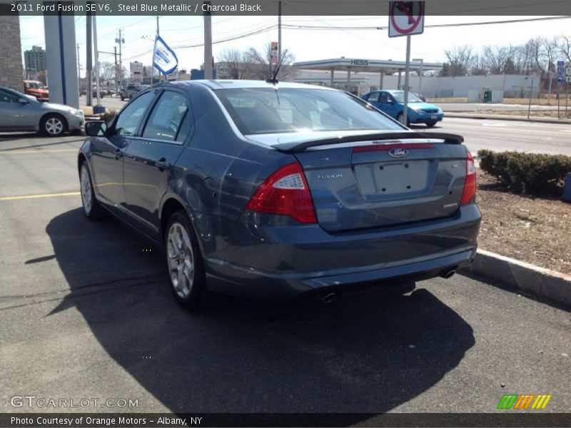 Steel Blue Metallic / Charcoal Black 2011 Ford Fusion SE V6