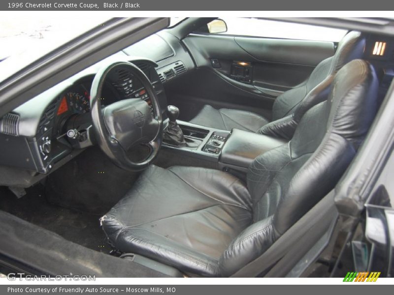 Black Interior - 1996 Corvette Coupe 